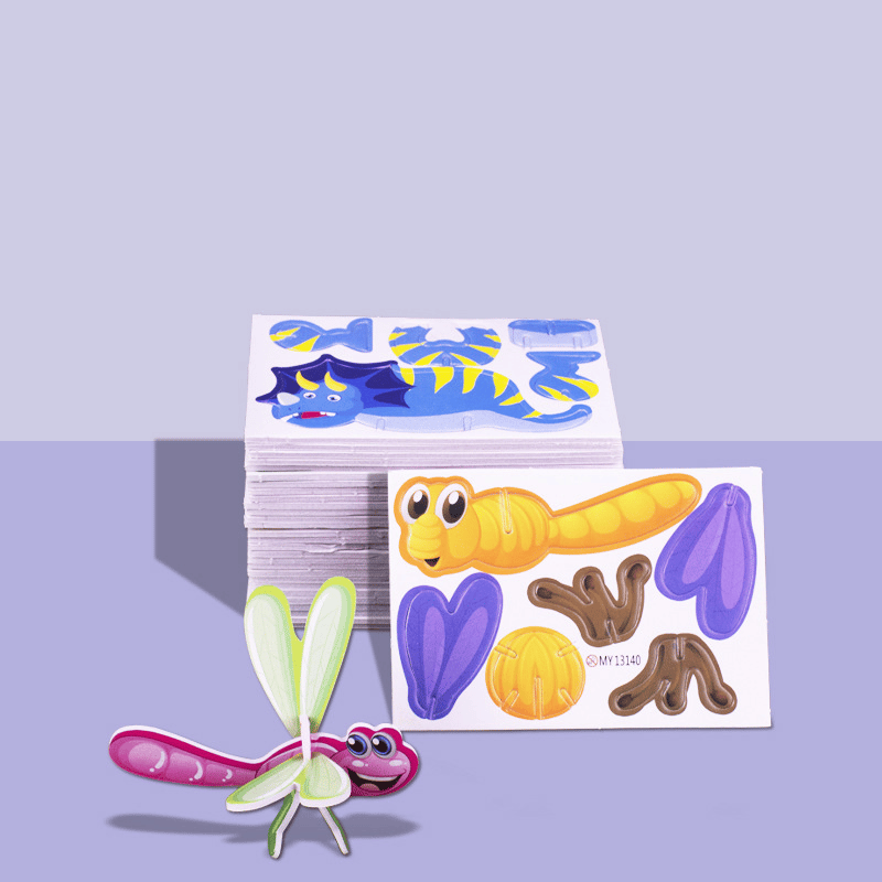 DIY 3D Kreatives Insekten-Papier-Puzzle