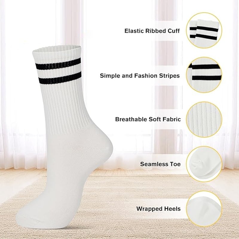 Gestreifte Retro-Socken