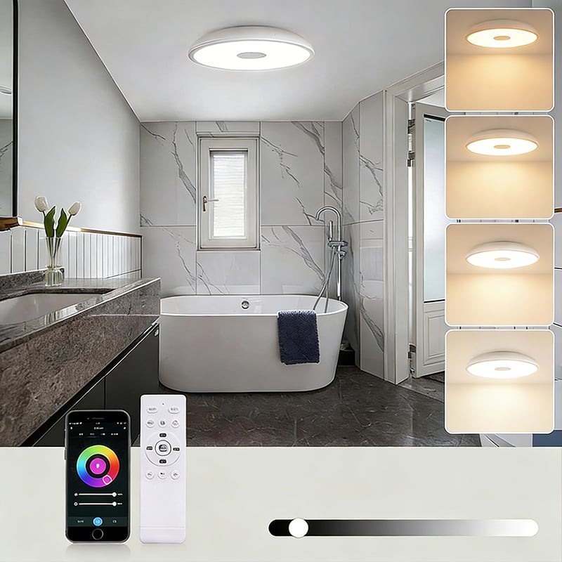 3-in-1: Intelligente LED-Deckenleuchte mit Bluetooth-Lautsprecher