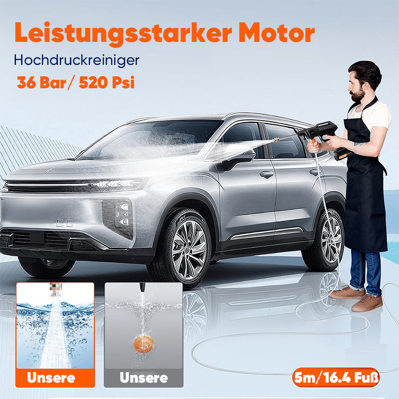 6-in-1-Sprühdüse Autowaschwasserpistole