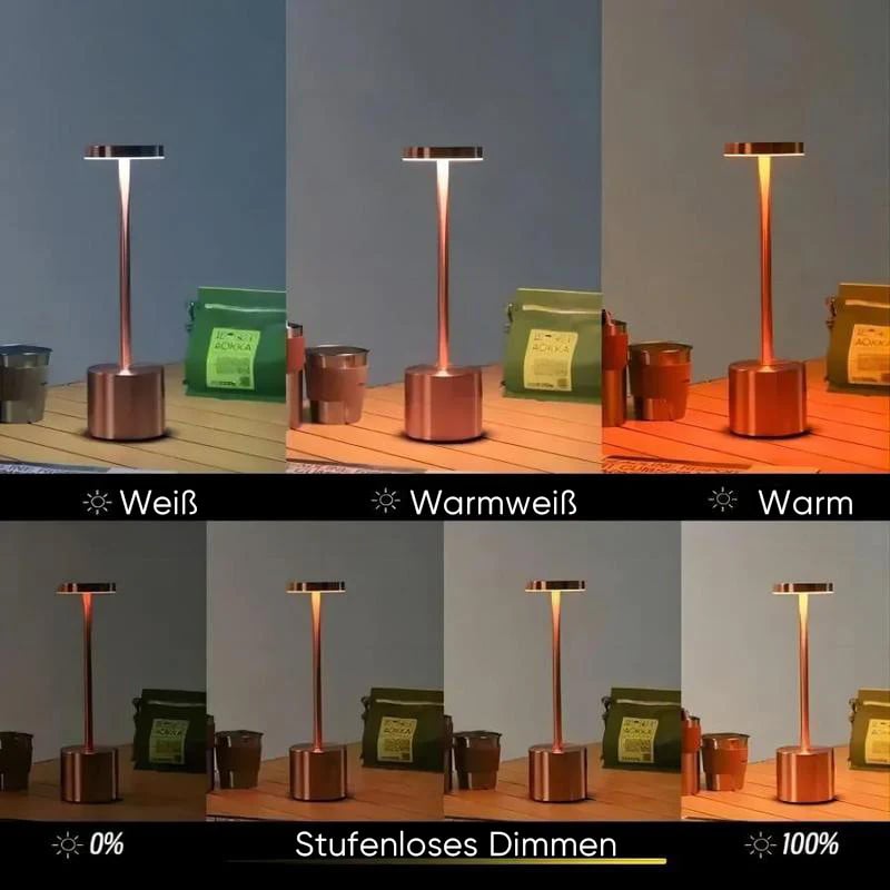 Tragbare wiederaufladbare LED-Tischlampe