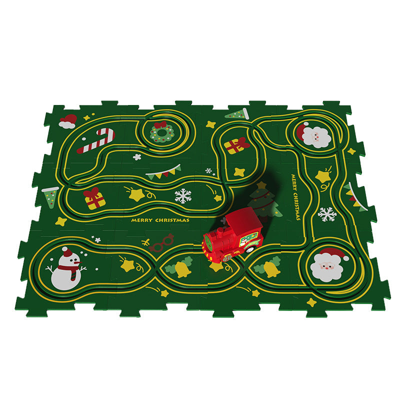 Puzzlespielzeug für Kinder mit Schienenfahrzeugen