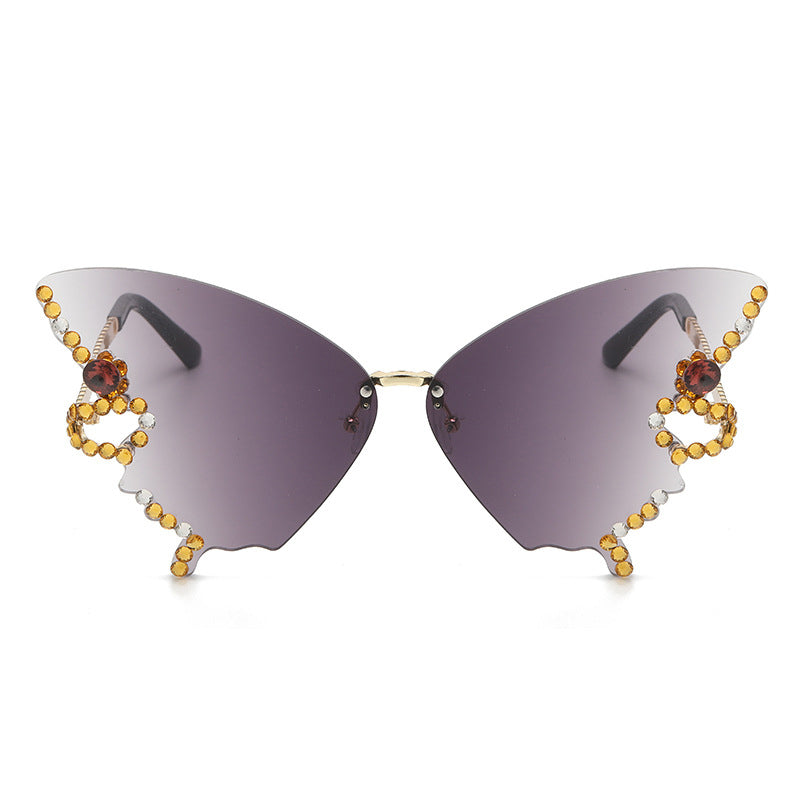 💎🦋Sonnenbrille mit Schmetterlingsdiamanten 🦋💎