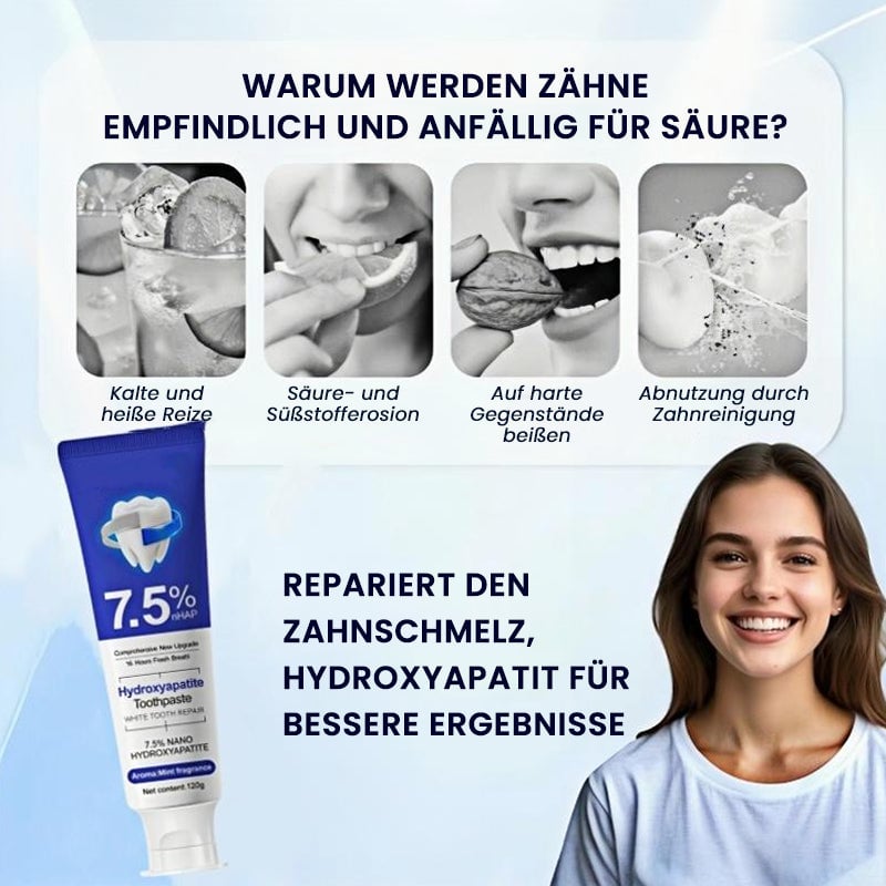 7,5 % Nano-Hydroxylapatit-Zahnpasta