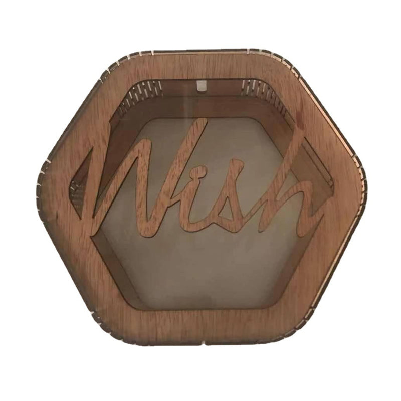 Personalisierte Hochzeitskarte Sechskantbox