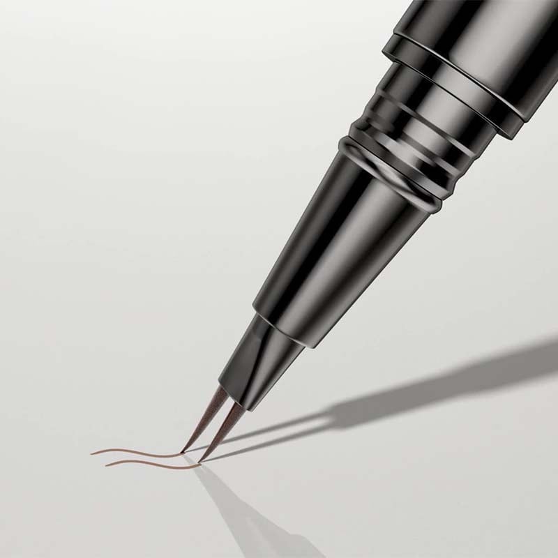 2-in-1 Augenbrauenstift mit Mikro-Gabelspitzen-Applikator und präziser Bürstenspitze