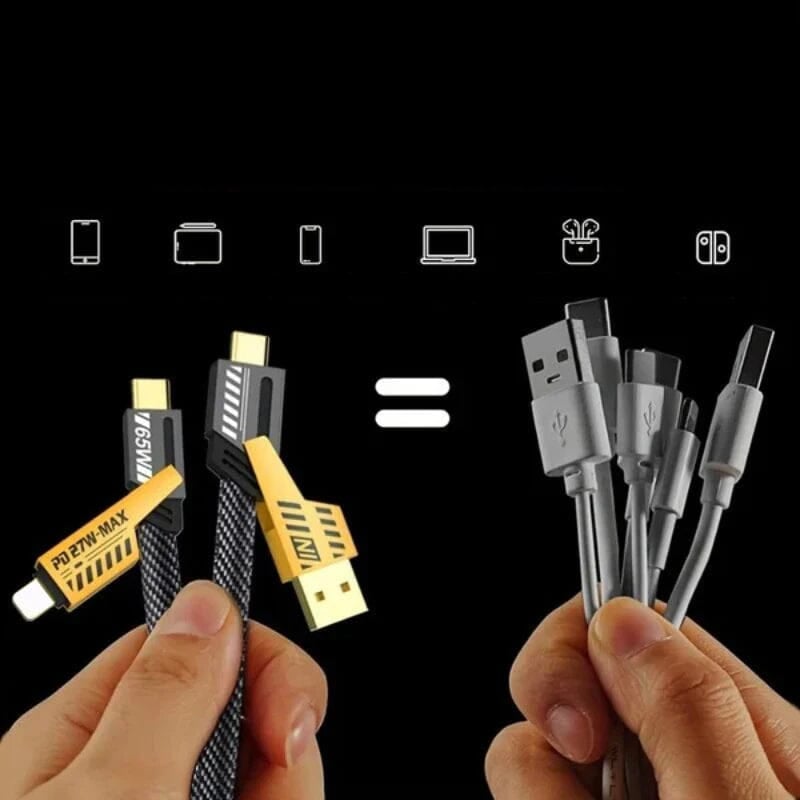 4 in 1 PD 65W Schnellladekabel🔥 Kaufen Sie 2 und erhalten Sie 1 gratis🔥