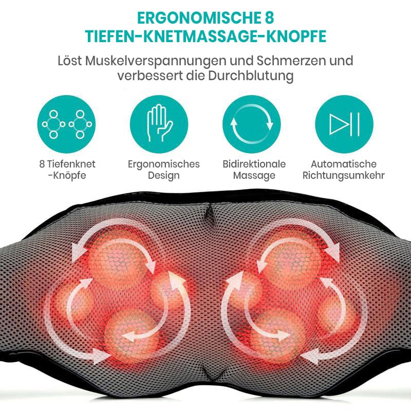 Nacken- Schulter- & Rückenmassagegerät mit Wärmefunktion