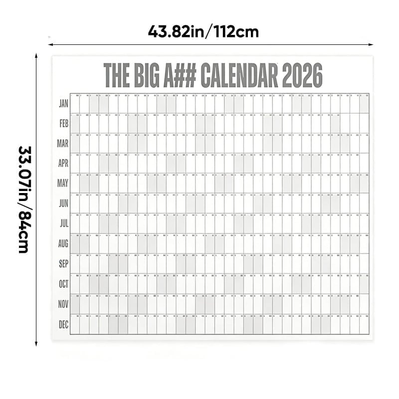 Großformatiger Wandkalender