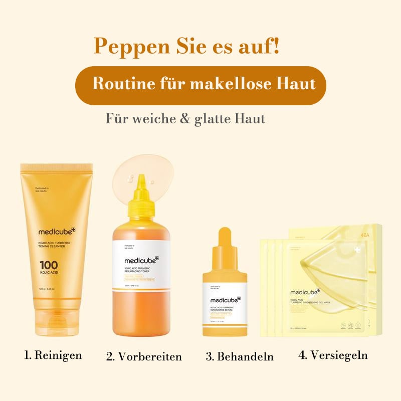 Kojisäure & Kurkuma Toner für Gesicht & Körper
