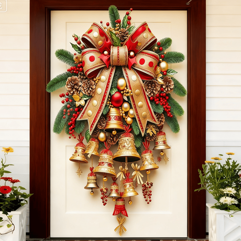 Weihnachtsglocken Türvorhang