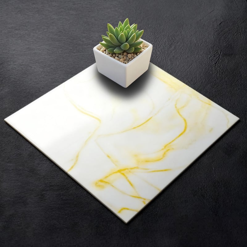 Marmor-Vinyl-Bodenfliesen zum Selbstkleben