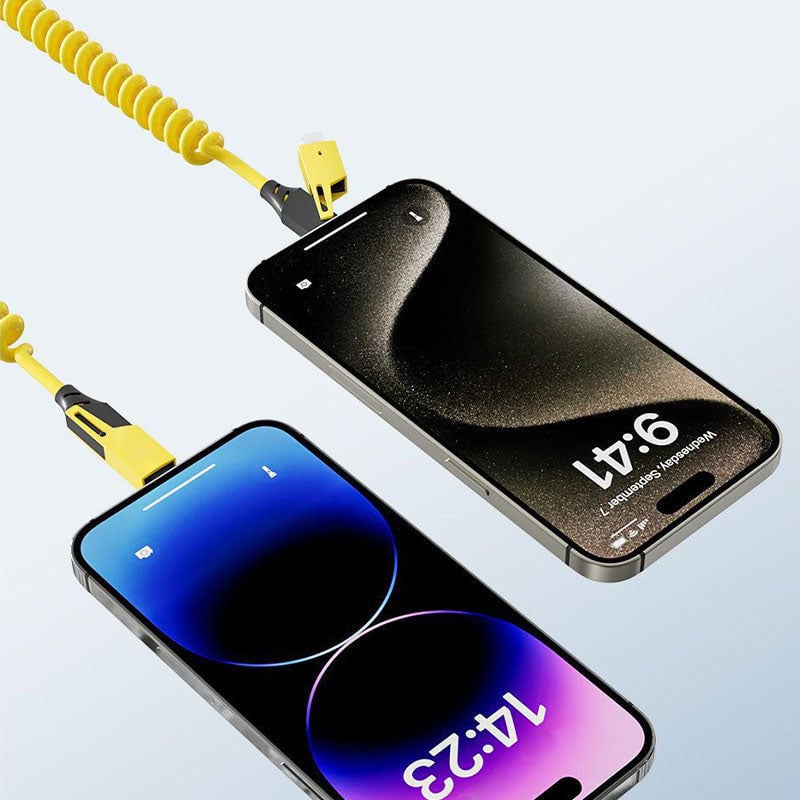 Federziehbares 4-in-1 65W Schnelllade-Datenkabel