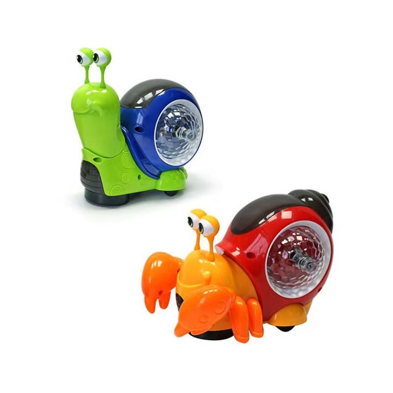Elektrisch leuchtende Spielzeugschnecke