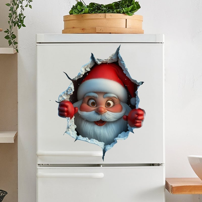 Weihnachtsmann-Wandtattoo-Set