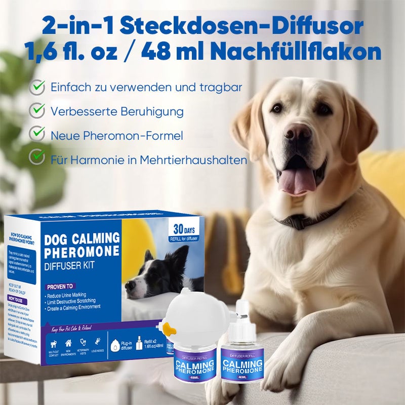 Pheromon-Diffusor-Set zur Beruhigung von Haustieren (Katze & Hund)