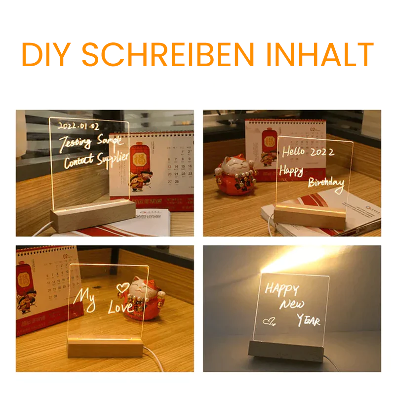Acryl-Schreibtafel mit Stift