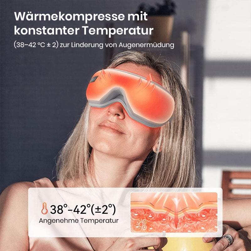 Premium-Augenpflegegerät, Augenmaske mit Feuchtigkeitsspender und Augenmassagegerät