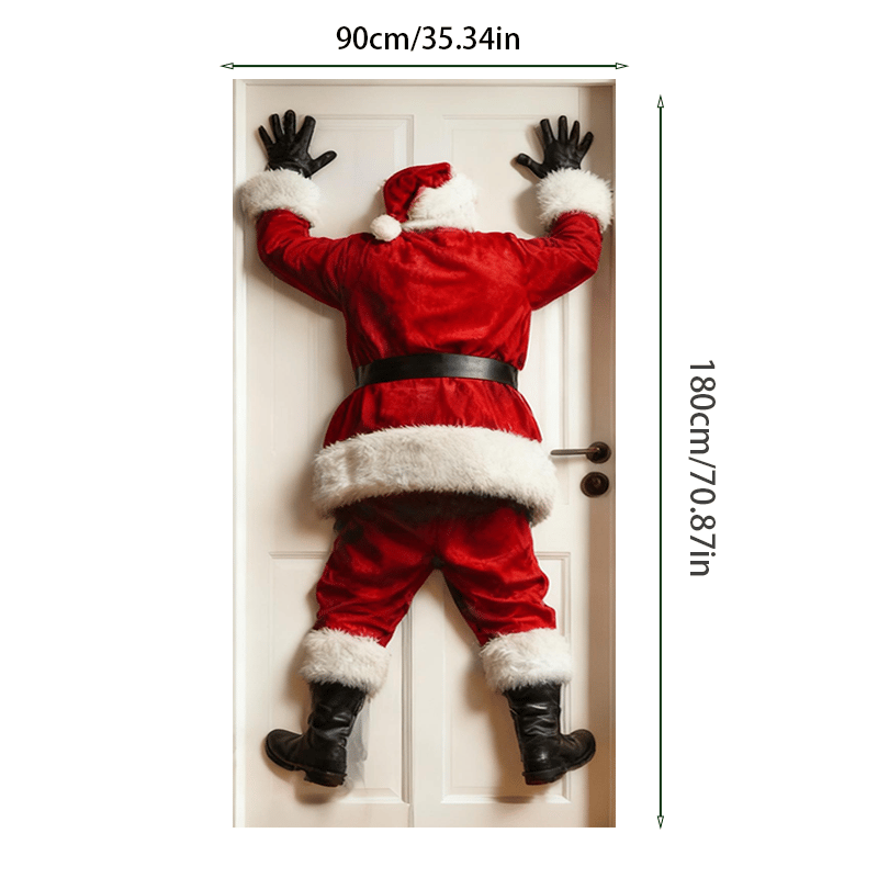 🎅Weihnachtsmann-Türdeko-Aufkleber