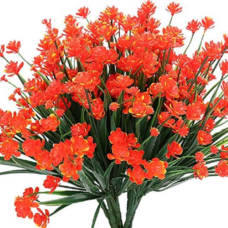 Künstliche Blumen im Freien, 2 Sträuße