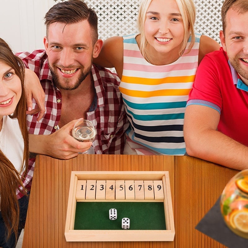 Shut The Box Game – Lustiges Tisch-Mathe-Spiel für Erwachsene und Kinder