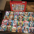 Frohe Weihnachten Hunde Puzzle 1000 Teile