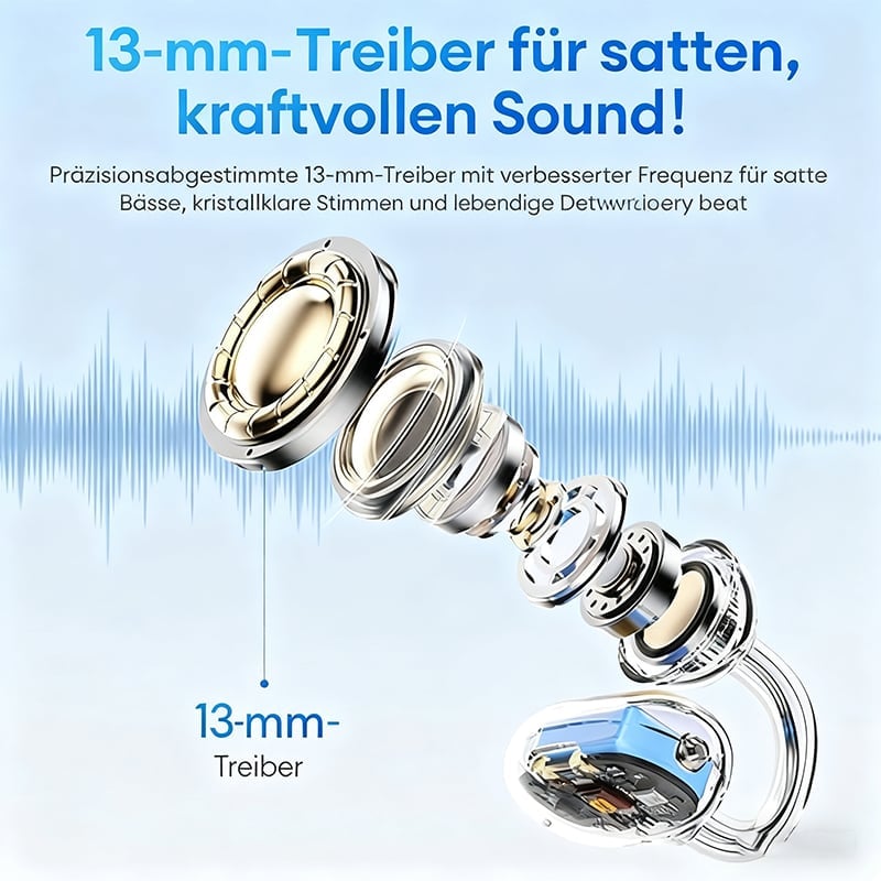 2-in-1 Clip-On Open-Ear-Kopfhörer