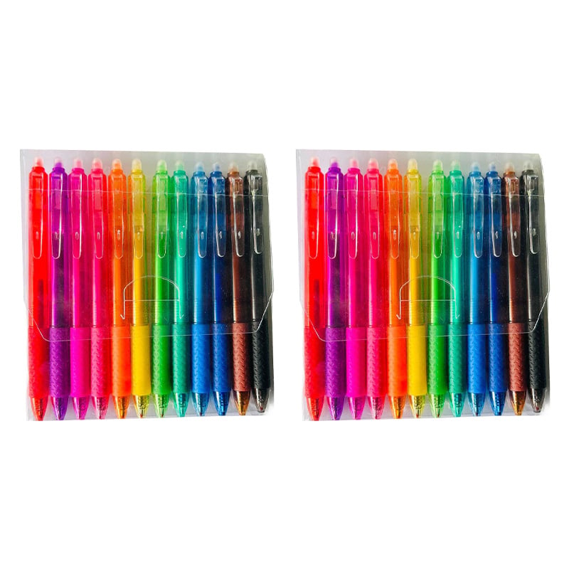 Mehrfarbige, löschbare Gelstifte (12 Stück)