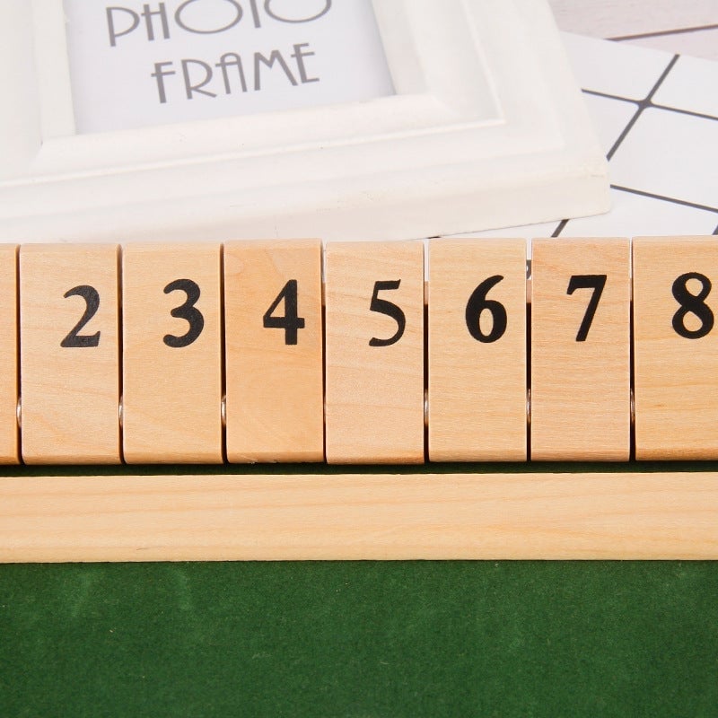 Shut The Box Game – Lustiges Tisch-Mathe-Spiel für Erwachsene und Kinder