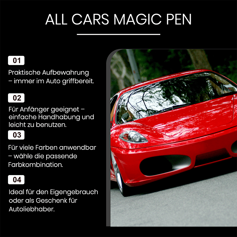 Magischer Auto-Kratzerentferner-Stift