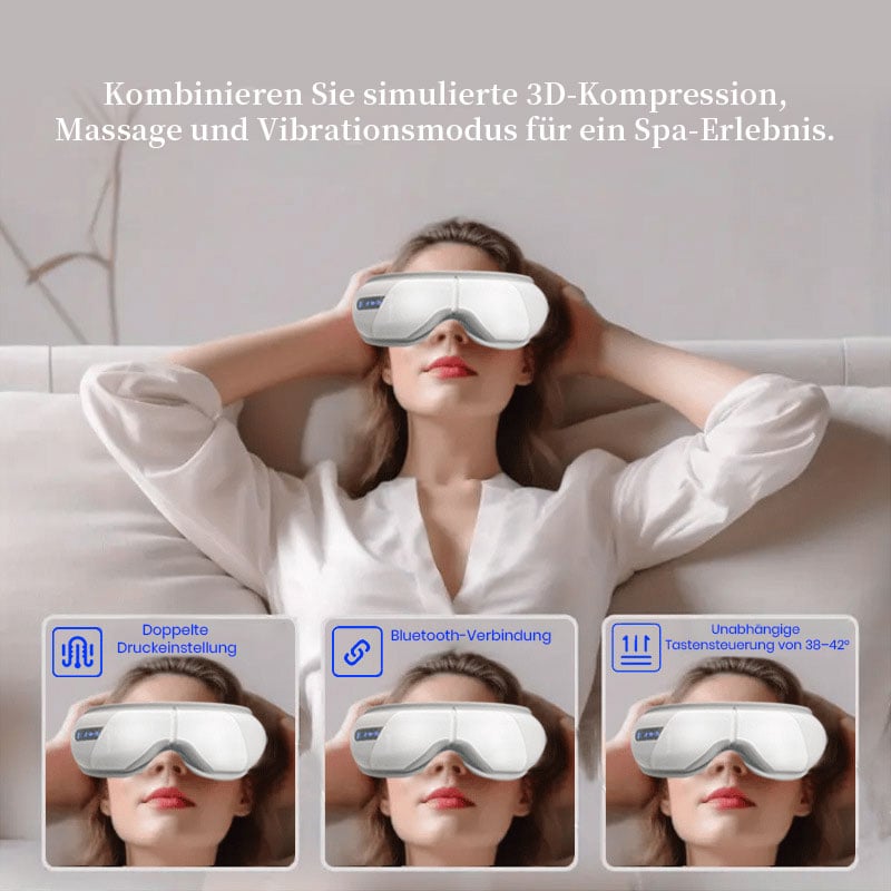 Premium-Augenpflegegerät, Augenmaske mit Feuchtigkeitsspender und Augenmassagegerät