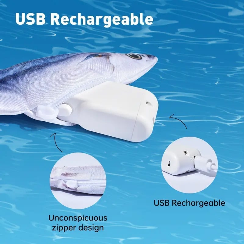 Realistisches, zappelndes Fisch-Katzenspielzeug