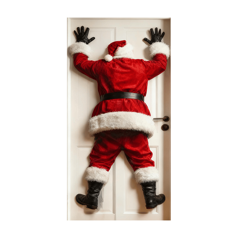 🎅Weihnachtsmann-Türdeko-Aufkleber