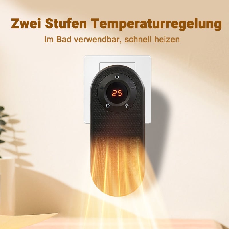 Premium Wandheizlüfter mit Timer & Fernbedienung