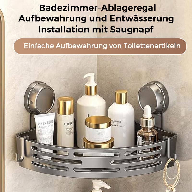 Dreieckiger Duschkorb mit Saugnapf