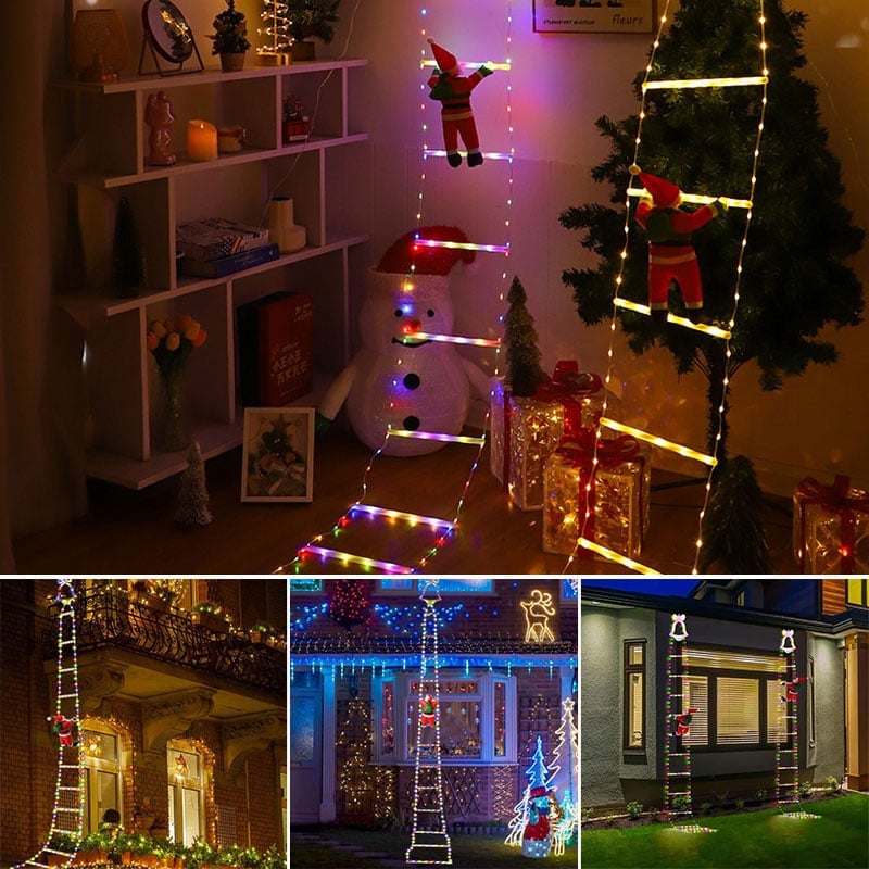 Weihnachtsmann LED-Leiterlicht