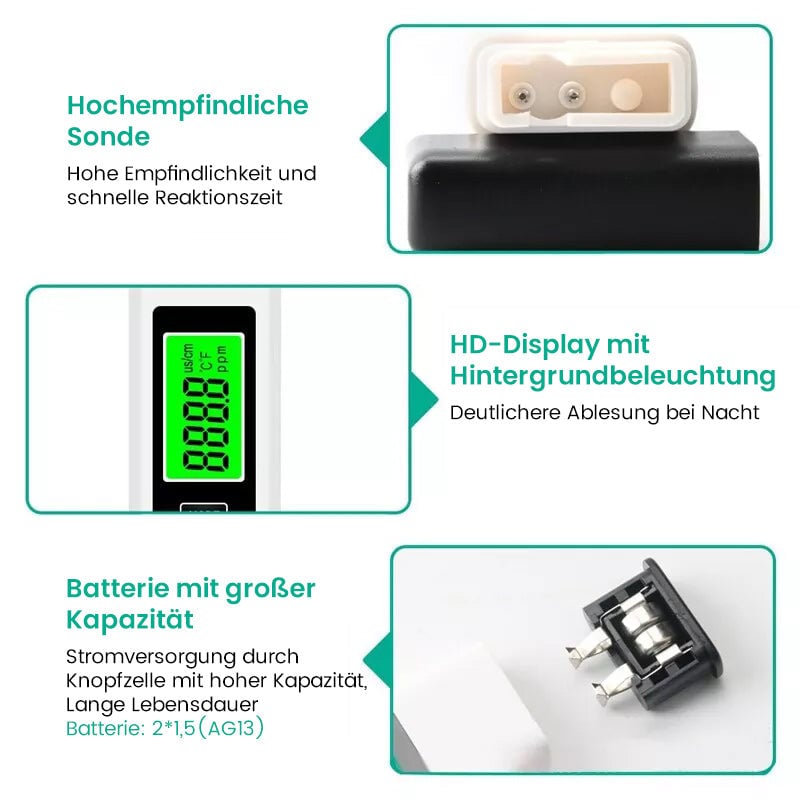 Neu 4 in 1 Tds Meter Digital Wasser Tester
