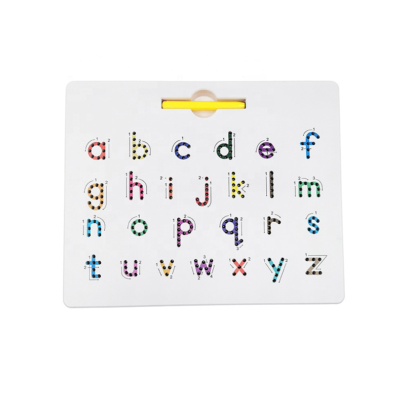 2-in-1 doppelseitige magnetische Alphabet-Edition