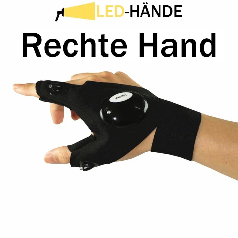 LED-Handschuhe mit wasserdichter Beleuchtung