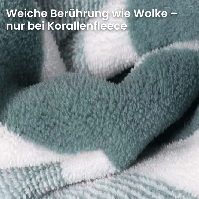 Luxus-Badetuch-Set aus Korallenfleece