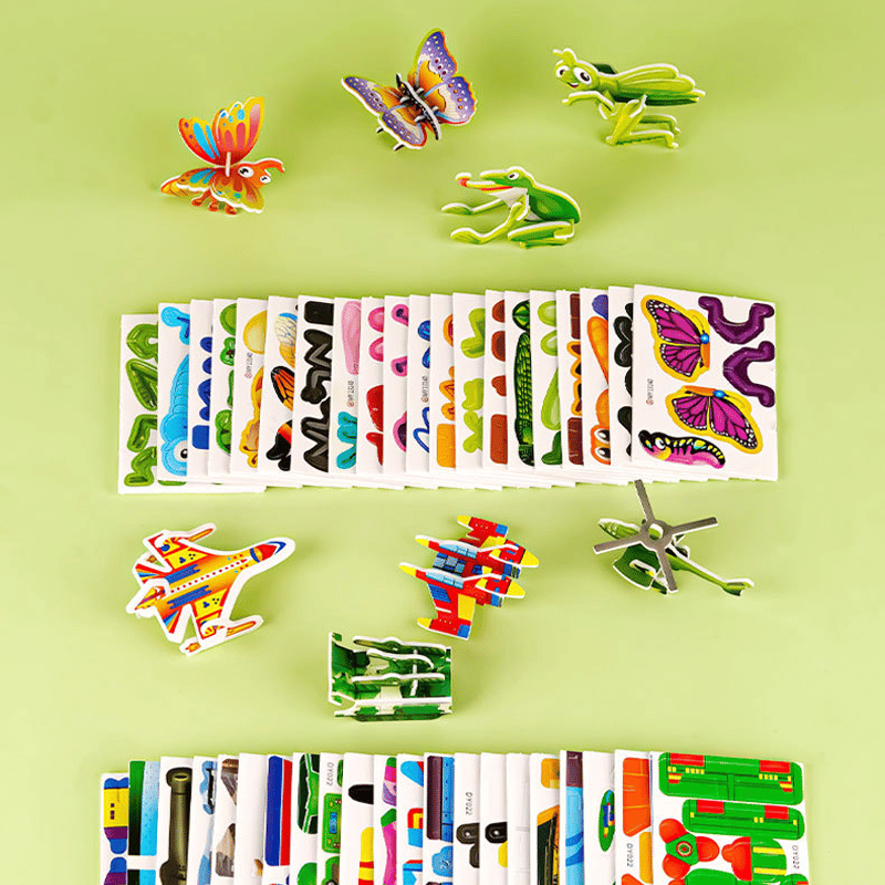DIY 3D Kreatives Insekten-Papier-Puzzle