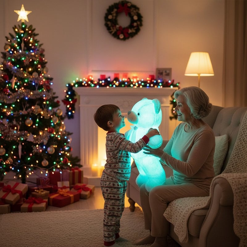 LED Leuchtender Teddybär Plüsch