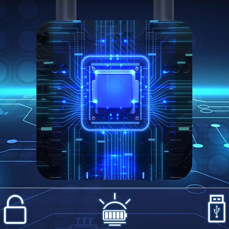 Biometrisches Fingerabdruck-Vorhängeschloss mit App-Steuerung, IP67 Wasserdicht