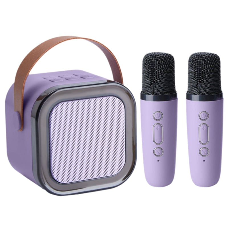 Mini-Karaoke-Maschine für Kinder mit drahtlosen Mikrofonen