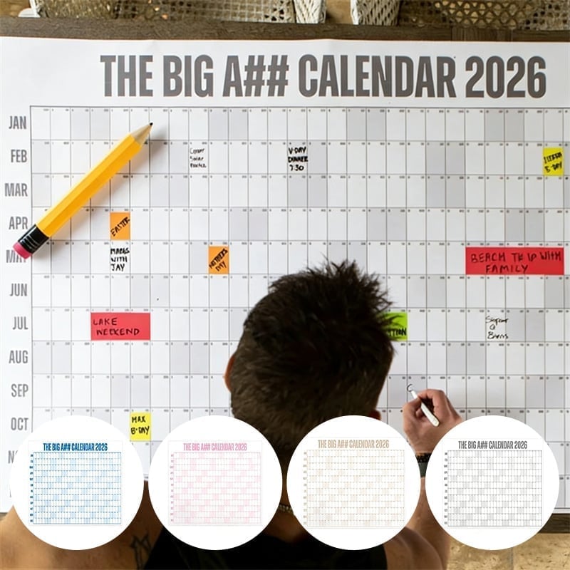 Großformatiger Wandkalender
