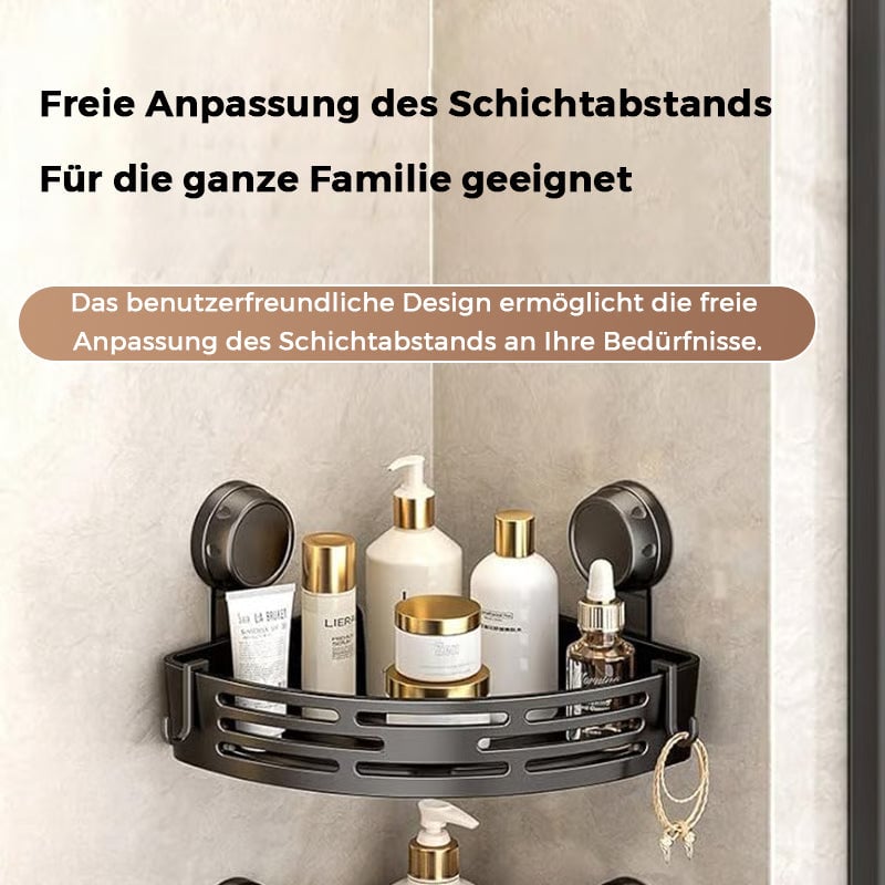 Dreieckiger Duschkorb mit Saugnapf