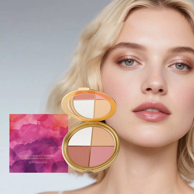 All-in-One Highlighter, Lidschatten & Blush Palette
