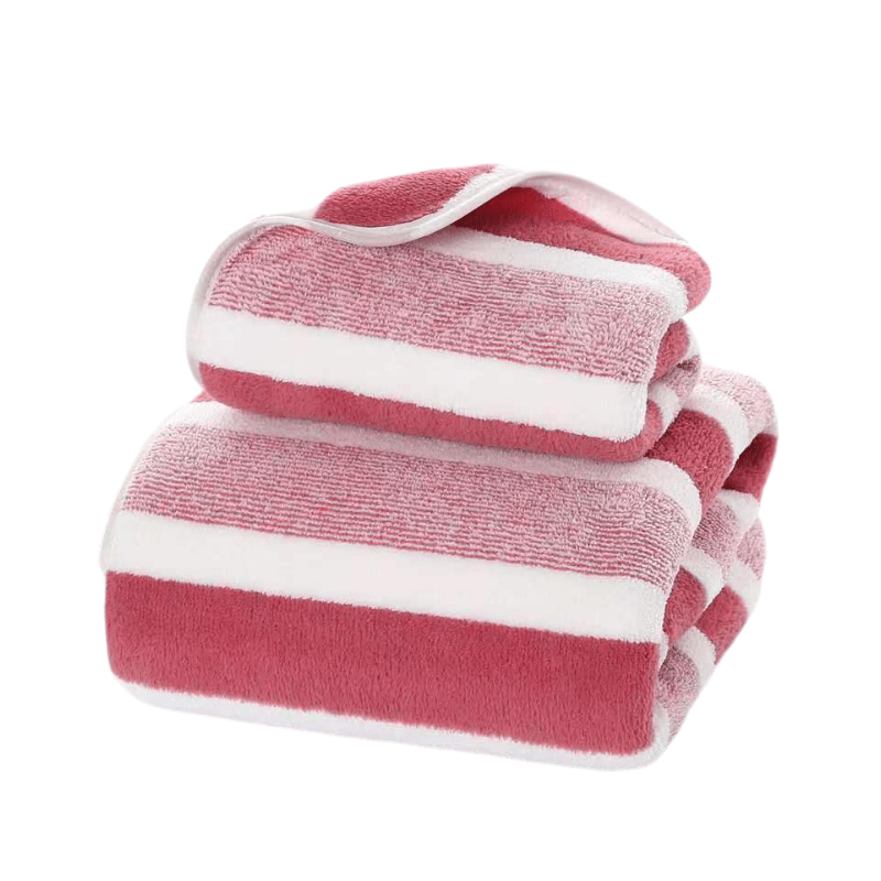 Luxus-Badetuch-Set aus Korallenfleece