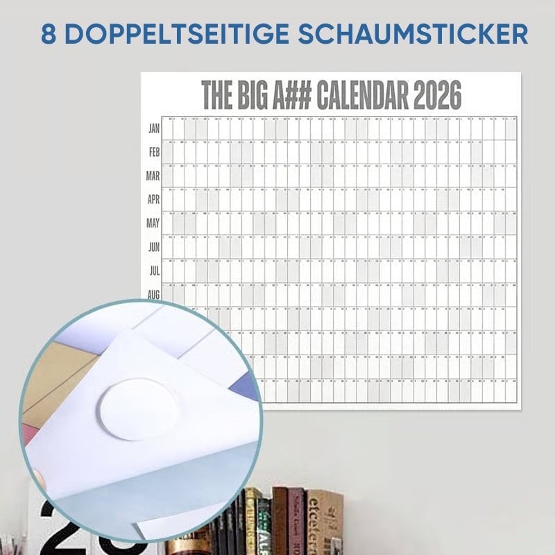 Großformatiger Wandkalender