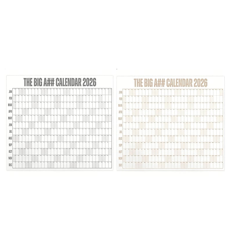 Großformatiger Wandkalender